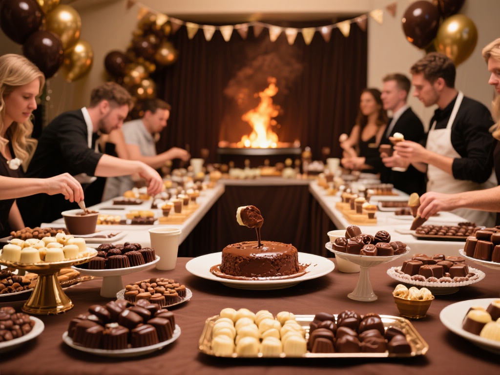 趣味巧克力狂欢：甜蜜糖果派对大汇聚 