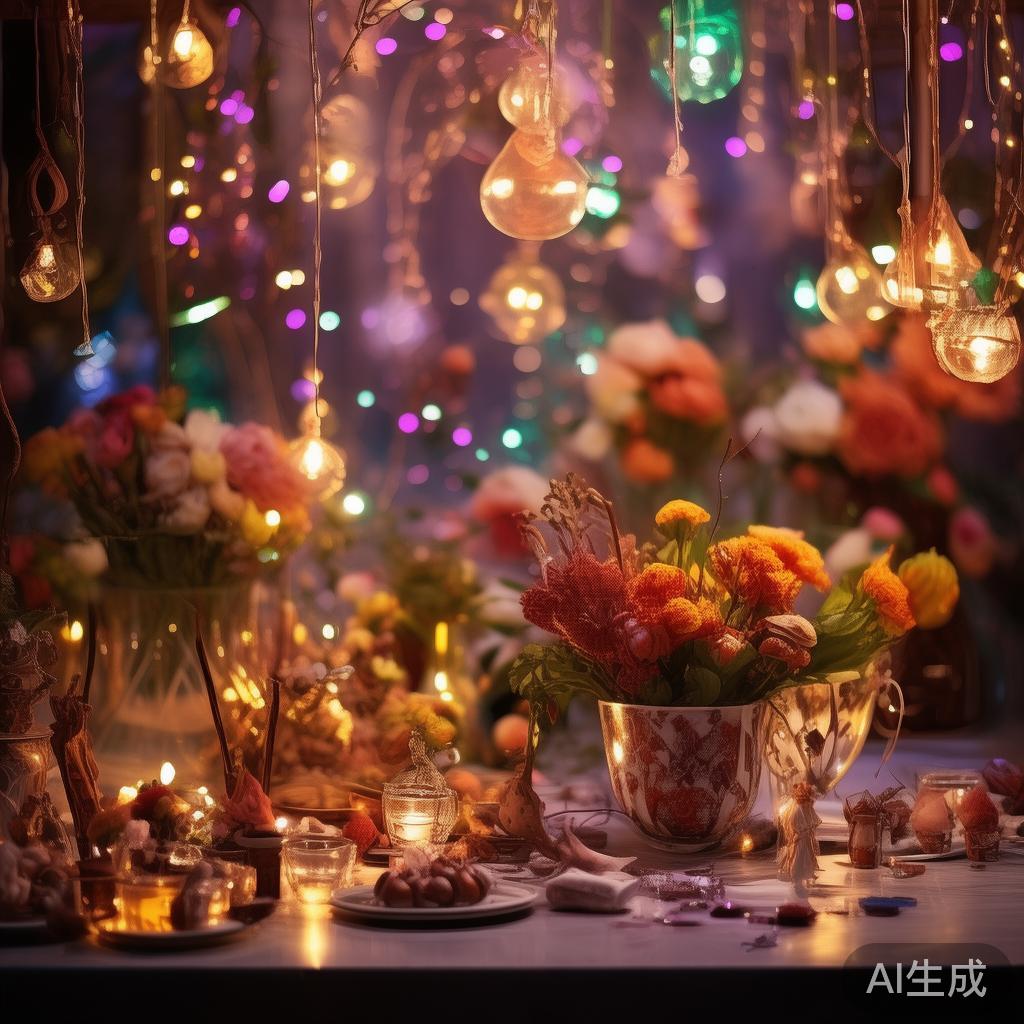 两人甜蜜巧克力糖果派对：共享欢乐时光的美好瞬间 